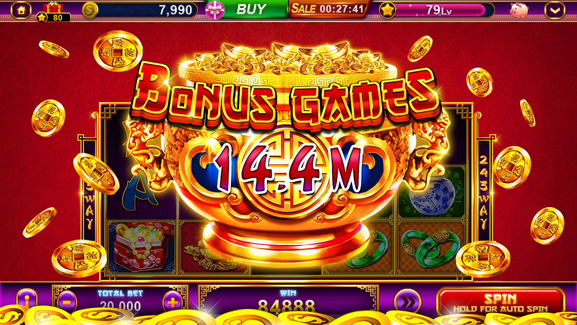 App screenshot displaying the extensive game selection interface on fb77705 app